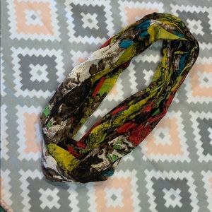 Multi color infinity scarf